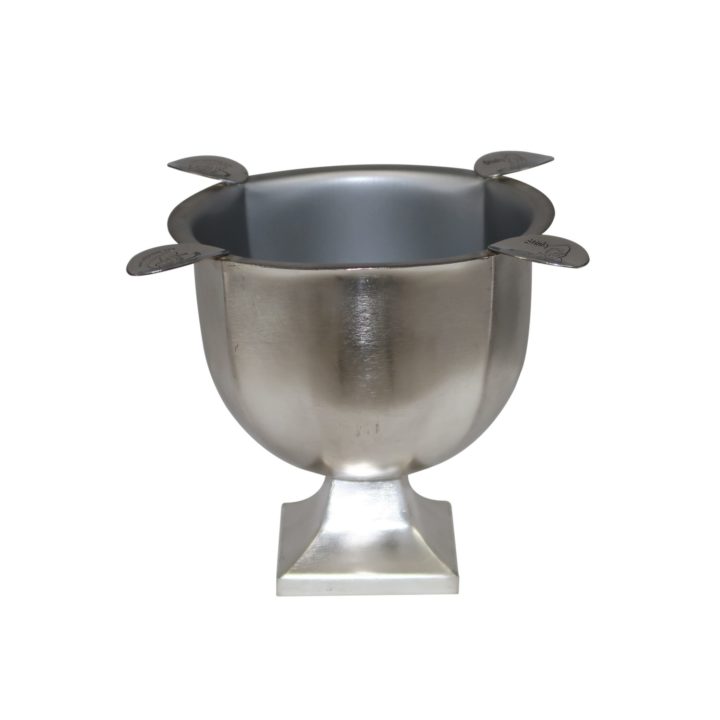 Box Pressed Ashtray Brushed Silver