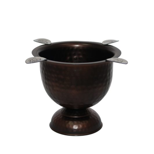 TALL Ashtray Hammered Copper