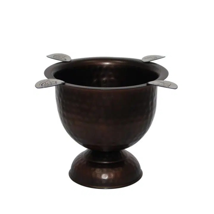 TALL Ashtray Hammered Copper