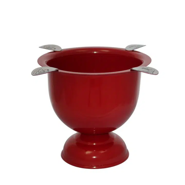 TALL Fire Engine Red Ashtray